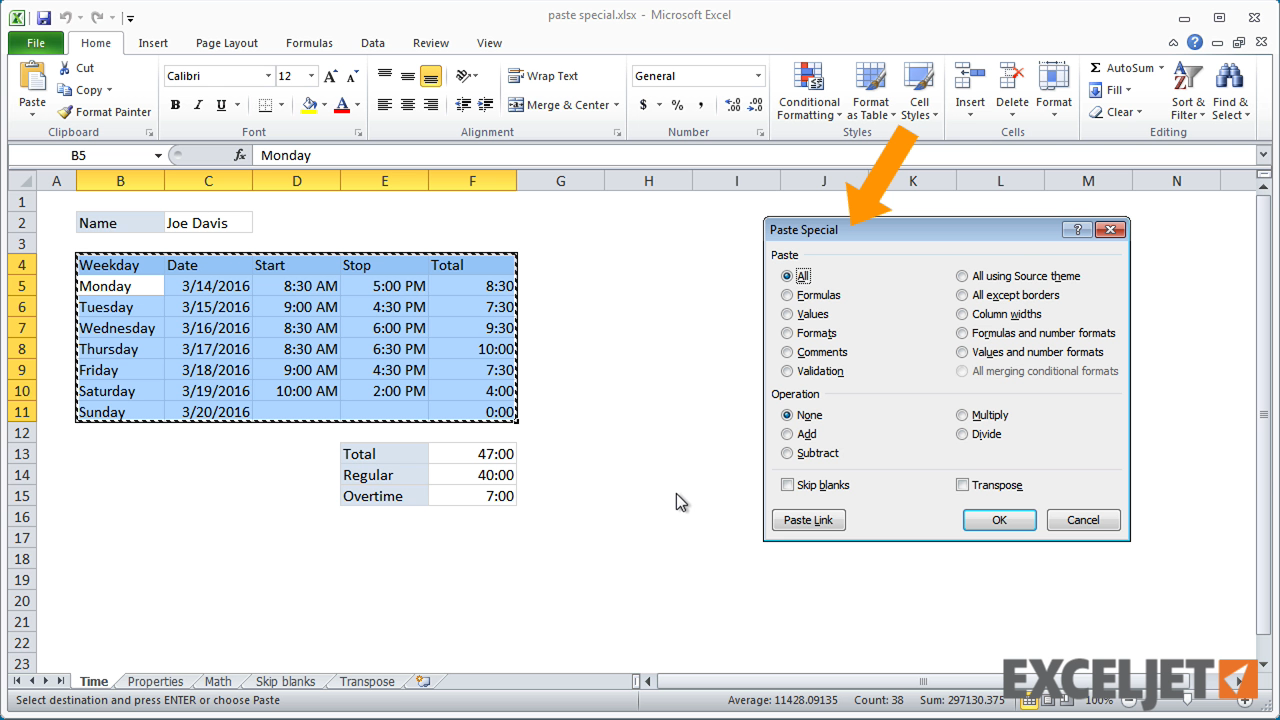 excel-tutorial-shortcuts-for-paste-special